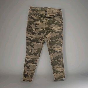 Soundstyle Lucy Pull On AnkleJeans Womens Size Xl Camo cotton/spandex Bangladash